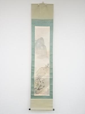 小寺雲洞筆　蓬莱　肉筆紙本掛軸（共箱）